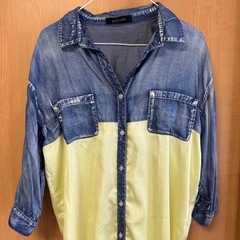 YAMADAYA SCOTCLUB 美品　デニム切替シャツの画像