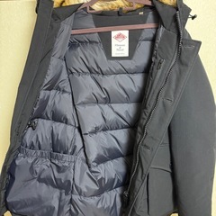 お話し中...【DANTON】黒タッサーダウン 約Lサイズの画像