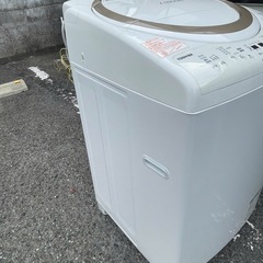 NO B647🌈福岡市内配送設置無料✨🌈TOSHIBA/東芝 8kg/4.5kg洗濯乾燥機 AW-8VE6 2019ねn2019年の画像