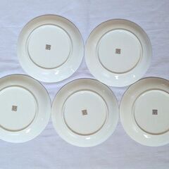 峯龍　金縁　銘々皿　５個の画像