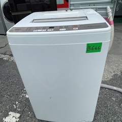 NO B646🌈福岡市内配送設置無料✨🌈全自動洗濯機 Sシリーズ ホワイト AQW-S60J-W [洗濯6.0kg /乾燥機能無 /上開き] 2021ねん年の画像