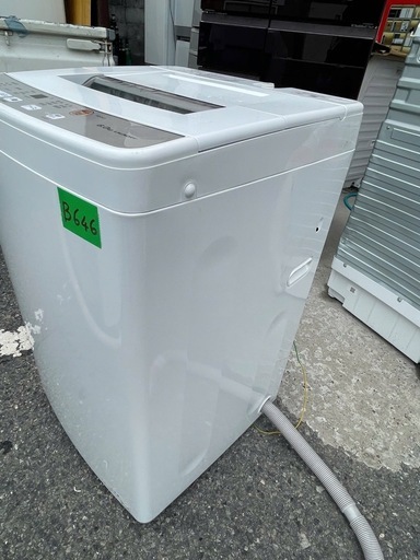 NO B646?福岡市内配送設置無料✨?全自動洗濯機 Sシリーズ ホワイト AQW-S60J-W [洗濯6.0kg /乾燥機能無 /上