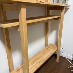 木製ドレッサー・ナチュラルの画像