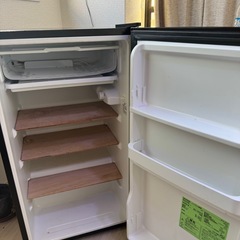 【動作OK・外装難あり】アイリスオーヤマ 冷蔵庫 93L ブラック（IRJD-9A-B）の画像