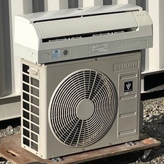 取付け可 ! !◇シャープ エアコン 6畳用 2017年製 プラズマクラスター 内部洗浄AY-227TN 高圧洗浄済み ! 保証付き ! !の画像