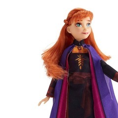 【アナと雪の女王2】アナ ディズニー 人形 フィギュア ファッションドール 長い赤い髪と『アナと雪の女王2』にインスパイアされた衣装 - 3歳以上のお子様向けおもちゃ ブラウン/Aの画像