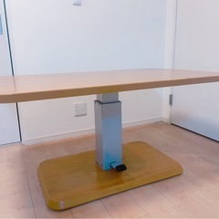 【ダイニングテーブル/オフィステーブル】昇降機能付き♪の画像
