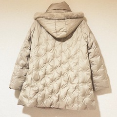 ドットキルティングダウンジャケット　2回着用の画像