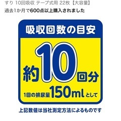 アテント☆夜1枚安心パッド☆10回吸収の画像