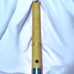 和田謹製　尺八本体 木製 5孔 ナチュラル色/朱塗りの画像