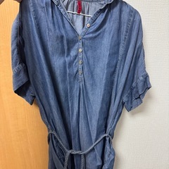 ELLE デニムワンピース　中古の画像