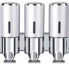 シャンプー・コンディショナー・ボディーソープ　ディスペンサー　ホワイトの画像