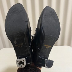 編み上げブーツレースアップブーツ 23,5cmの画像