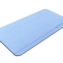 未使用　吸水性バスマット　ブラウンとブルー　2つの画像