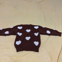 ベビーブラウンニットセーター80cmの画像