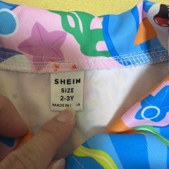 ベビーサメ柄ワンピース 90cmの画像