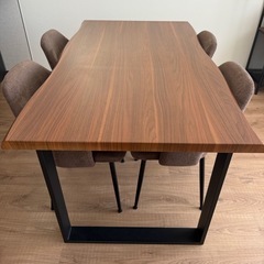 4人掛け用 ダイニングテーブルセット（テーブル+椅子4脚）の画像