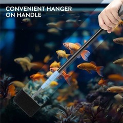 水槽 掃除 クリーナー 6点セット - クリーニングブラシ 水槽ブラシ スクレーパー ハンドル - コケそうじ 水槽掃除 苔取り 長さ調節可能の画像