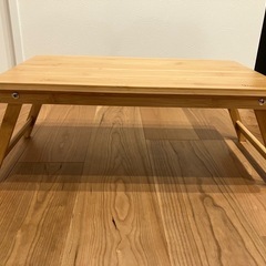 vacances製折りたたみ式/ローテーブル（バンブー製）の画像