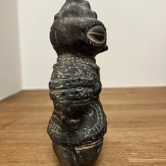 ＣＨＡＲＭ 製土偶 (炭化)高さ11.7cmの画像