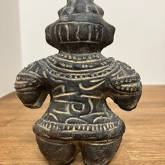 ＣＨＡＲＭ 製土偶 (炭化)高さ11.7cmの画像