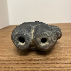 ＣＨＡＲＭ 製土偶 (炭化)高さ11.7cmの画像
