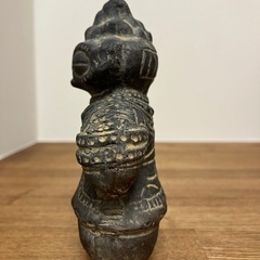 ＣＨＡＲＭ 製土偶 (炭化)高さ11.7cmの画像