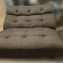 ファブリック ソファ 2人掛け ブラウンの画像