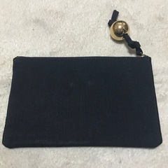 ヴィンテージ フェンディ クラッチバッグ ブラック コットンの画像