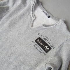 🍊AVIREXシャツグレーの画像