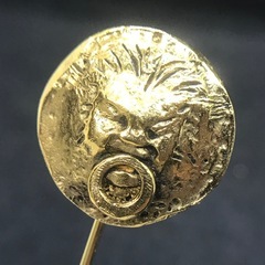 レア 正規品 ヴィンテージ シャネル ライオンモチーフ ピンブローチの画像