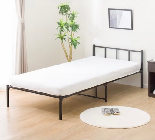 パイプベッド(マットレス付))