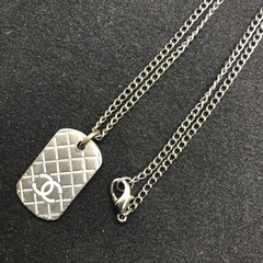 正規品 シャネル マトラッセ ドッグタグ ネックレス　の画像