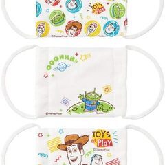 9枚(3袋×３枚入)　子供用　ガーゼマスク　綿　トイストーリーの画像