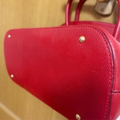 CELINE 赤レザー　バッグ　美品の画像