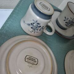 未使用　ノリタケストーンウェアのカップアンドソーサー３客組 口径 8.4㎝の画像