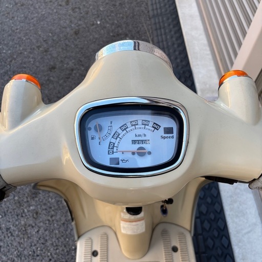 4351.お洒落レトロ　ヴェルデ　激速　バッテリー、シート新品　千葉県柏市　即日配送、自走引き取りも可能