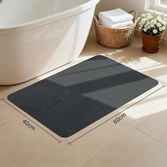 バスマット 珪藻土バスマット お風呂マット超強吸水×速乾×防滑 3倍効果の画像