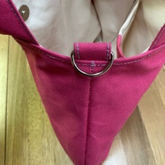 【ハンドメイド】帆布ミニトートバッグ カーネーションピンク 小さなかばん 2way1113新品未使用の画像
