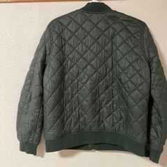 GAP キルティングジャケット ダークグリーン　Lサの画像