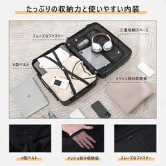 スーツケース 機内持ち込み キャリーケース USBポート付き キャリーバッグ カップホルダー付き 隠しフック機能 多機能 大型 超軽量 静音 ダブルキャスター 耐衝撃 360度回転 軽量 ビジネス 修学旅行 出張 シルバー, Lサイズ (7泊～長期旅行)の画像