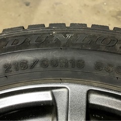 EURO SPEED ダンロップスタッドレスタイヤ4本　215/60R16の画像