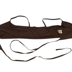 BRUNCH コットンラップビスチェ ブラウンの画像