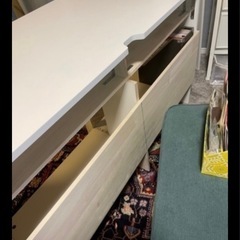 白いデスク　幅120×奥行60×高さ72の画像