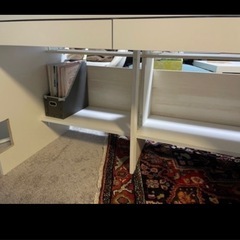 白いデスク　幅120×奥行60×高さ72の画像