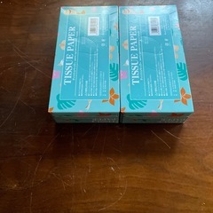ティッシュペーパー2箱の画像