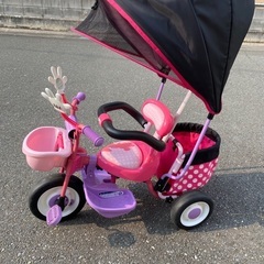 ミニー 三輪車 使用少なめ 室内保管の画像