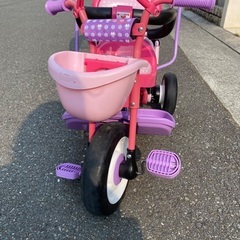 ミニー 三輪車 使用少なめ 室内保管の画像