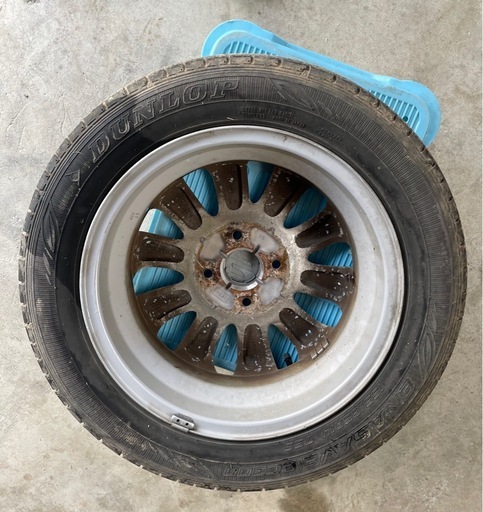 スズキ純正アルミホイール付き春タイヤ‼︎155/65/14‼︎軽自動車に‼︎ダンロップ
