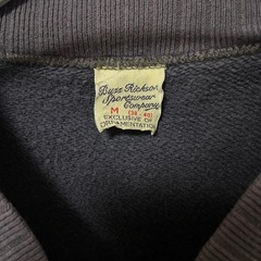 【Y00060】BUZZ RICKSON'S（バズリクソンズ）セットイン ジップ スウェットシャツ　Mの画像